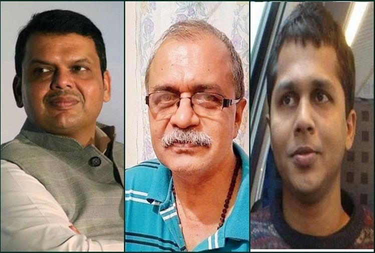 CM Devendra fadnawis, Suhas gokhale. saket Gokhale