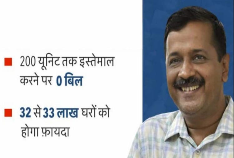 केजरीवाल सरका ने बिजली बिल में दी बड़ी छूट