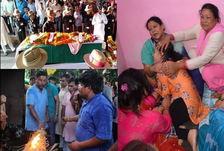 Dehradun Martyred Sandeep thapa Funeral emotional Photos