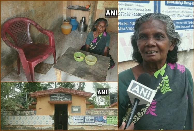 तमिलनाडु: गुहार लगाने के बावजूद नहीं मिली पेंशन तो बुजुर्ग महिला ने शौचालय को बनाया ठिकाना 65-year-old Karuppayi