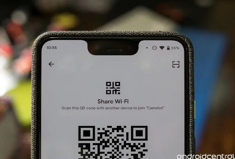 Wi-Fi sharing with QR codes