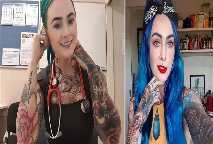 Worlds Most Tattooed Doctor Sarah Gray Has Tattooes All Over Her Body इस मह ल ड क टर न अपन प र शर र पर बनव रख ह ट ट 16 स ल क उम र स कर रह