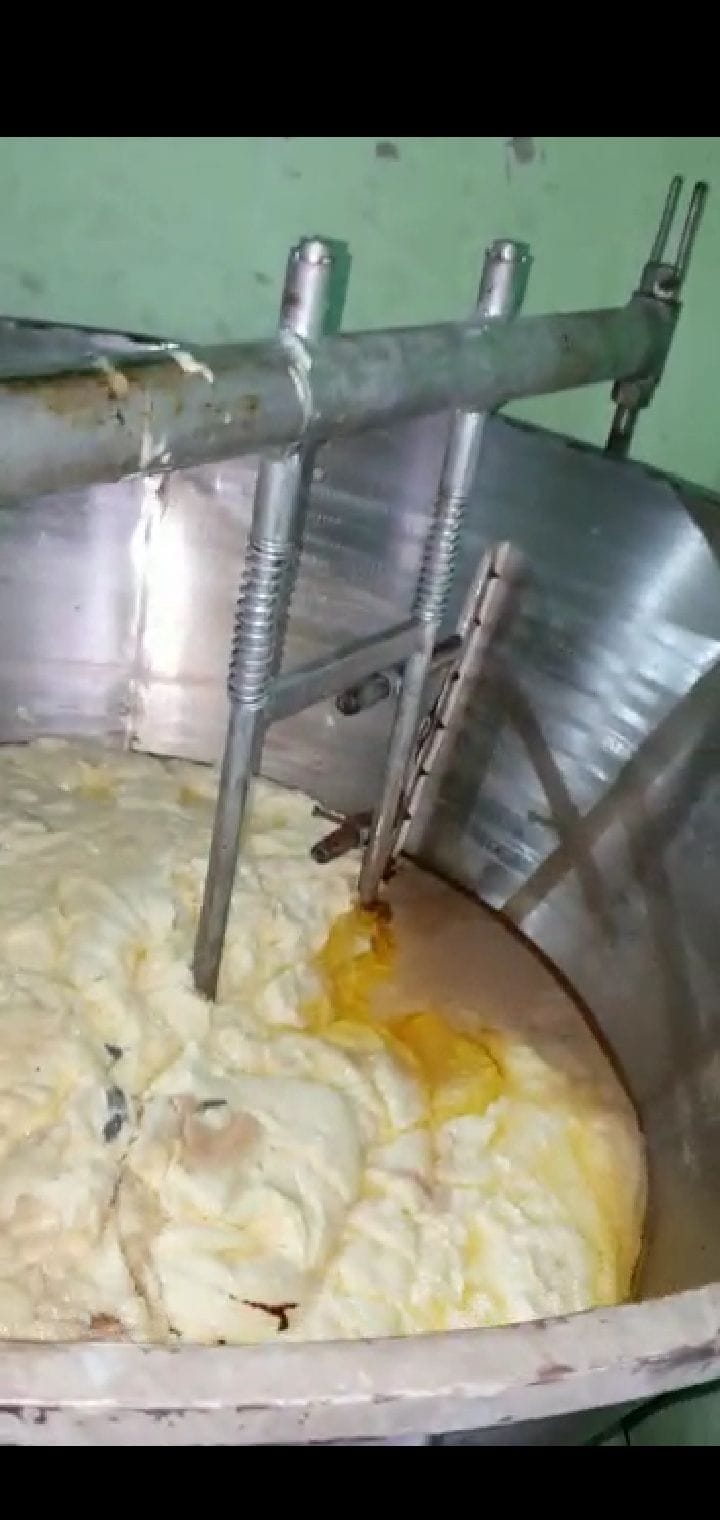  खरखौदा स्थित गोदाम के अंदर खुला रखा घी।