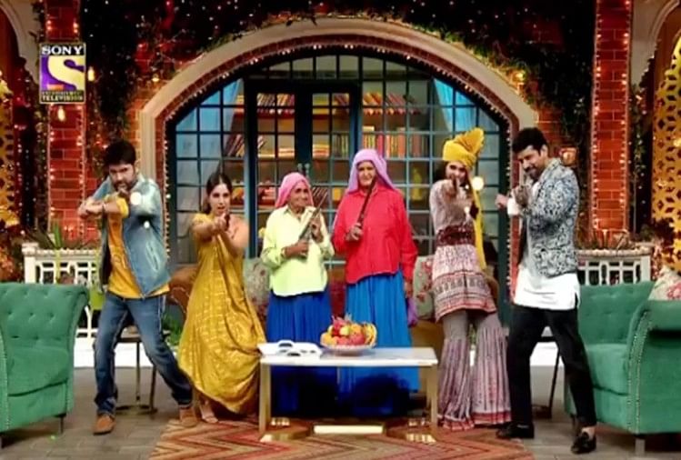 Image result for Bhumi and taapsee on kapil show