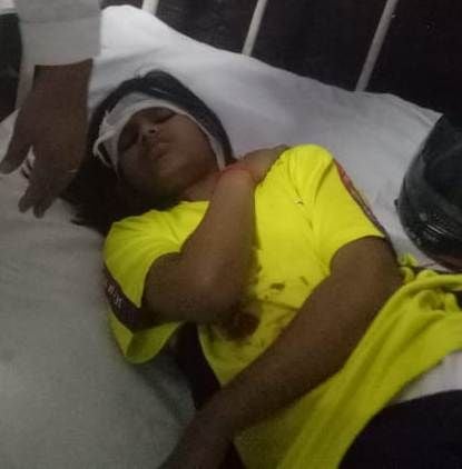 घायल बच्चे घायल बच्चे
