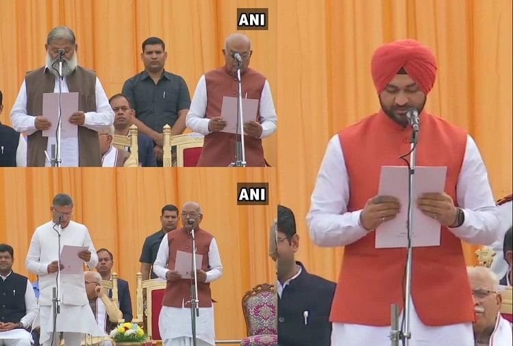 हरियाणा : विज समेत ये 6 विधायक बने कैबिनेट मंत्री, संदीप सिंह ने ली राज्यमंत्री पद की शपथ हरियाणा मंत्रिमंडल का विस्तार