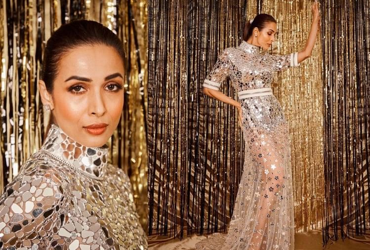 Malaika Arora Looks Stunning In Transparent Gown At Filmfare Glamour And Style Award ज न फर ल प ज बनकर ड व ऑफ द ईयर अव र ड ल न पह च मल इक य जर स ब ल ग र ज यस म न न