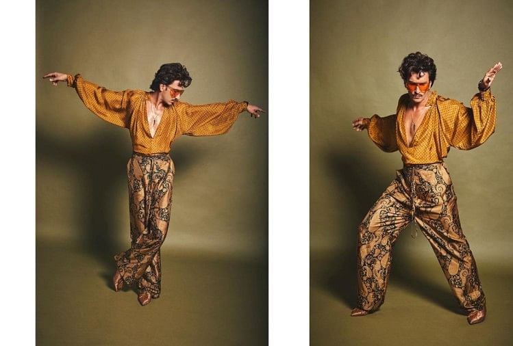 Image result for RANVEER SINGH NEW RETRO LOOK