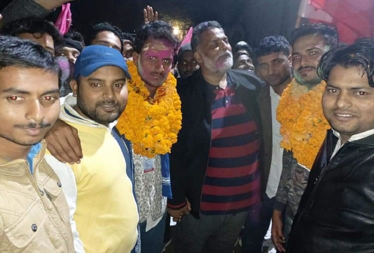 Image result for pappu yadav in patna university election