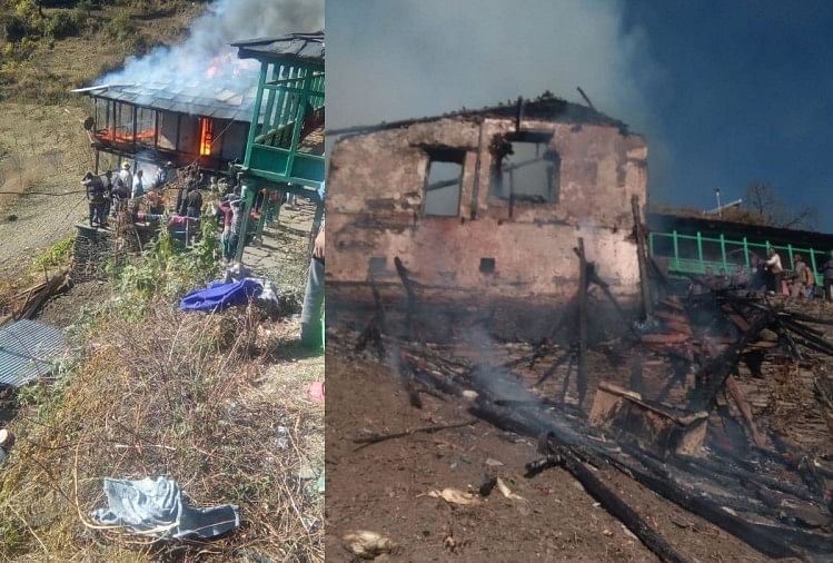 Three-storey house burnt to ashes Three-storey house burnt to ashes