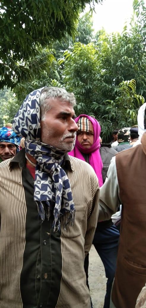 मृतक का पिता ब्रह्म प्रकाश पांडेय।
