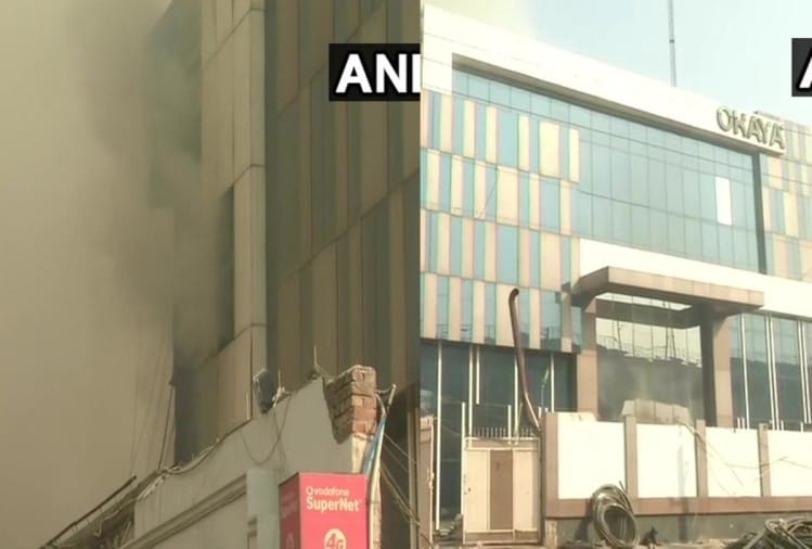 पीरागढ़ी में लगी आग