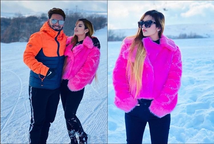 Rishabh Pant enjoys New Year vacations with girlfriend Isha Negi on snow capped mountains
