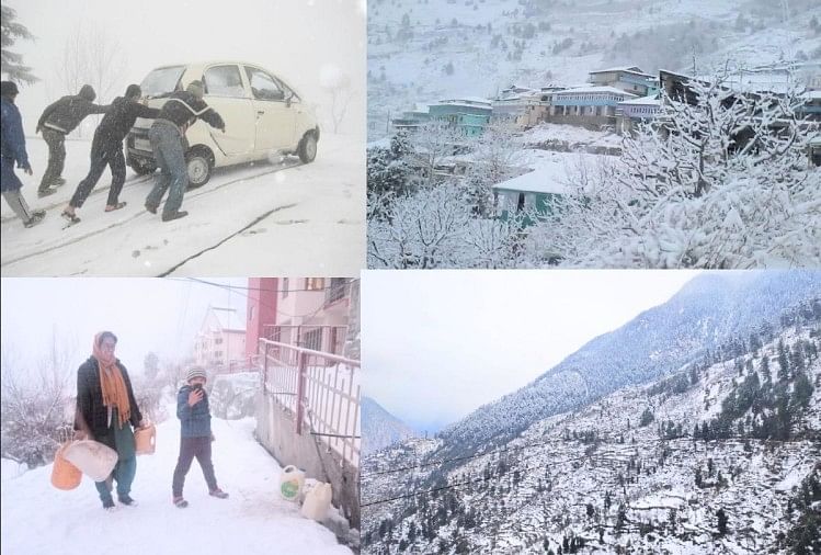 cold wave in Himachal, 100 roads including nh closed, heavy rain snowfall warning