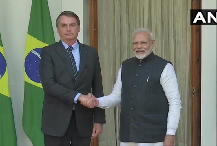 प्रधानमंत्री नरेंद्र मोदी और ब्राजील के राष्ट्रपति जेएम बोलसोनारो (फाइल फोटो)