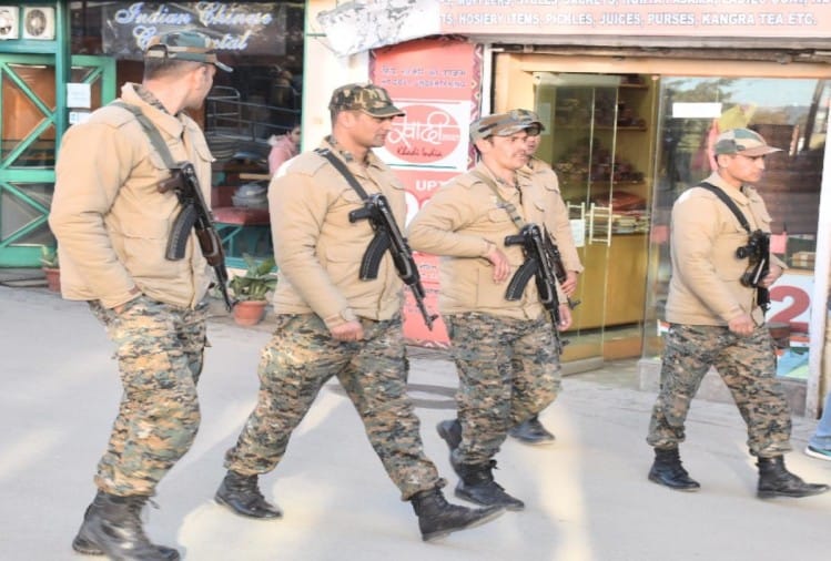 शिमला में सुरक्षा बल तैनात