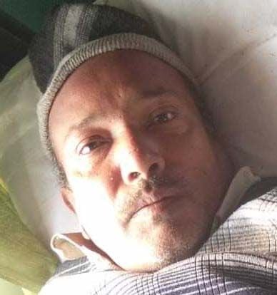 कैंटर हादसे का मामूली रूप से चोटिल भरत सिंह। कैंटर हादसे का मामूली रूप से चोटिल भरत सिंह।
