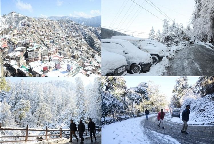 Heavy snowfall in Shimla after seven years, 2017 record broken