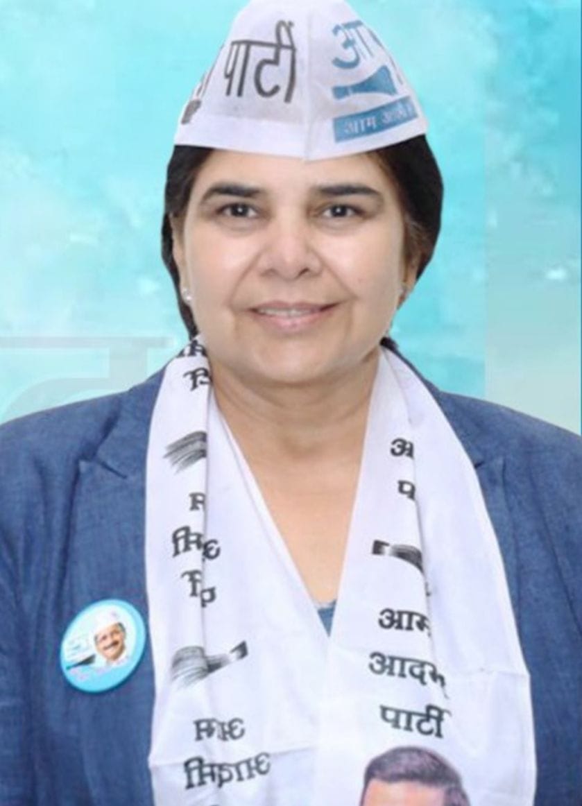 दिल्ली की हरिनगर विधानसभा सीट से विधायक बनीं राजकुमारी।