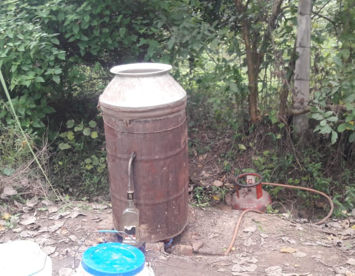 Illegal liquor kilns are burning from village to village Illegal liquor kilns are burning from village to village