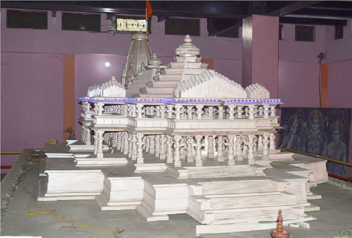 राम मंदिर का प्रस्तावित मॉडल