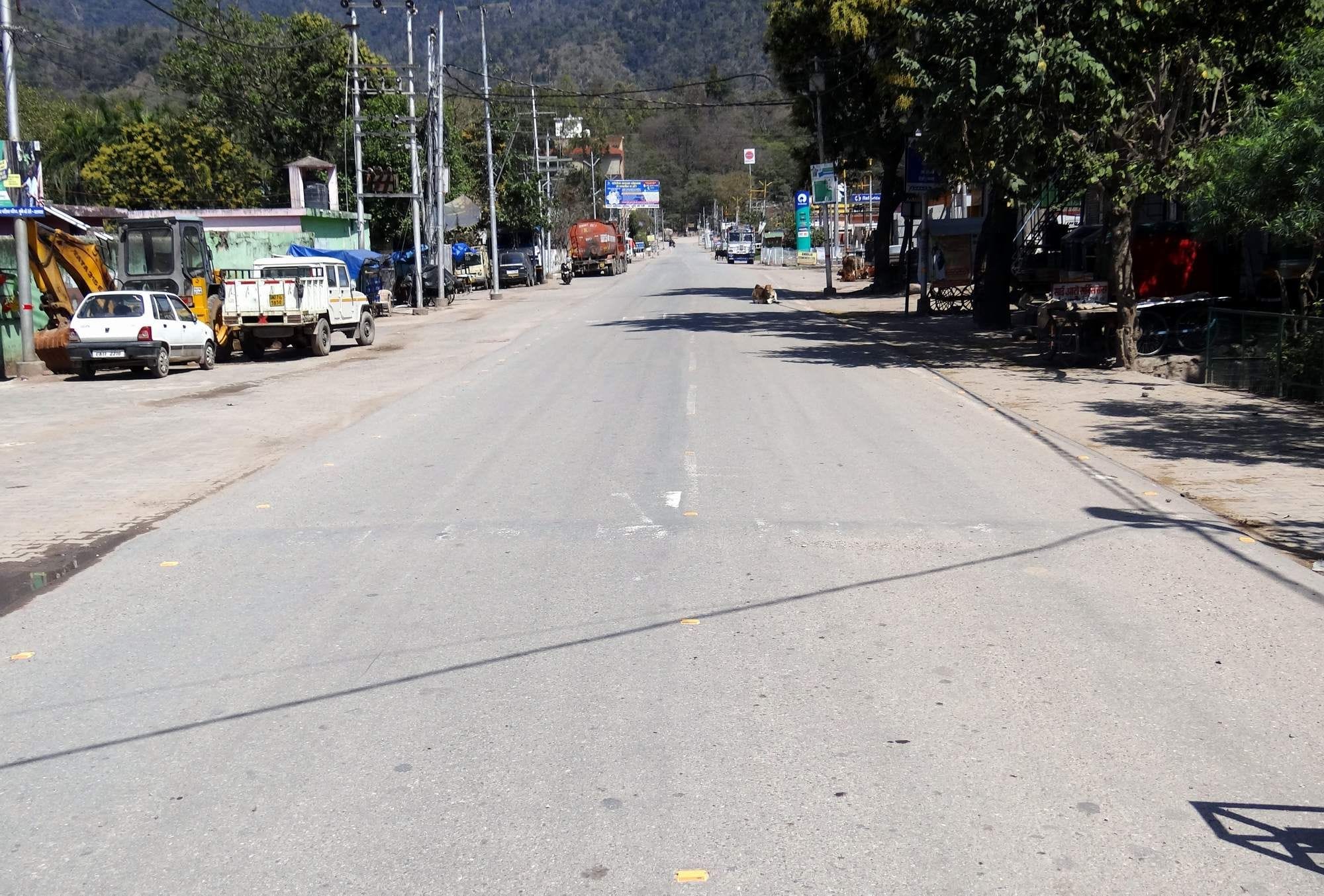 सुनसान पड़ा भद्रकाली मार्ग। सुनसान पड़ा भद्रकाली मार्ग।