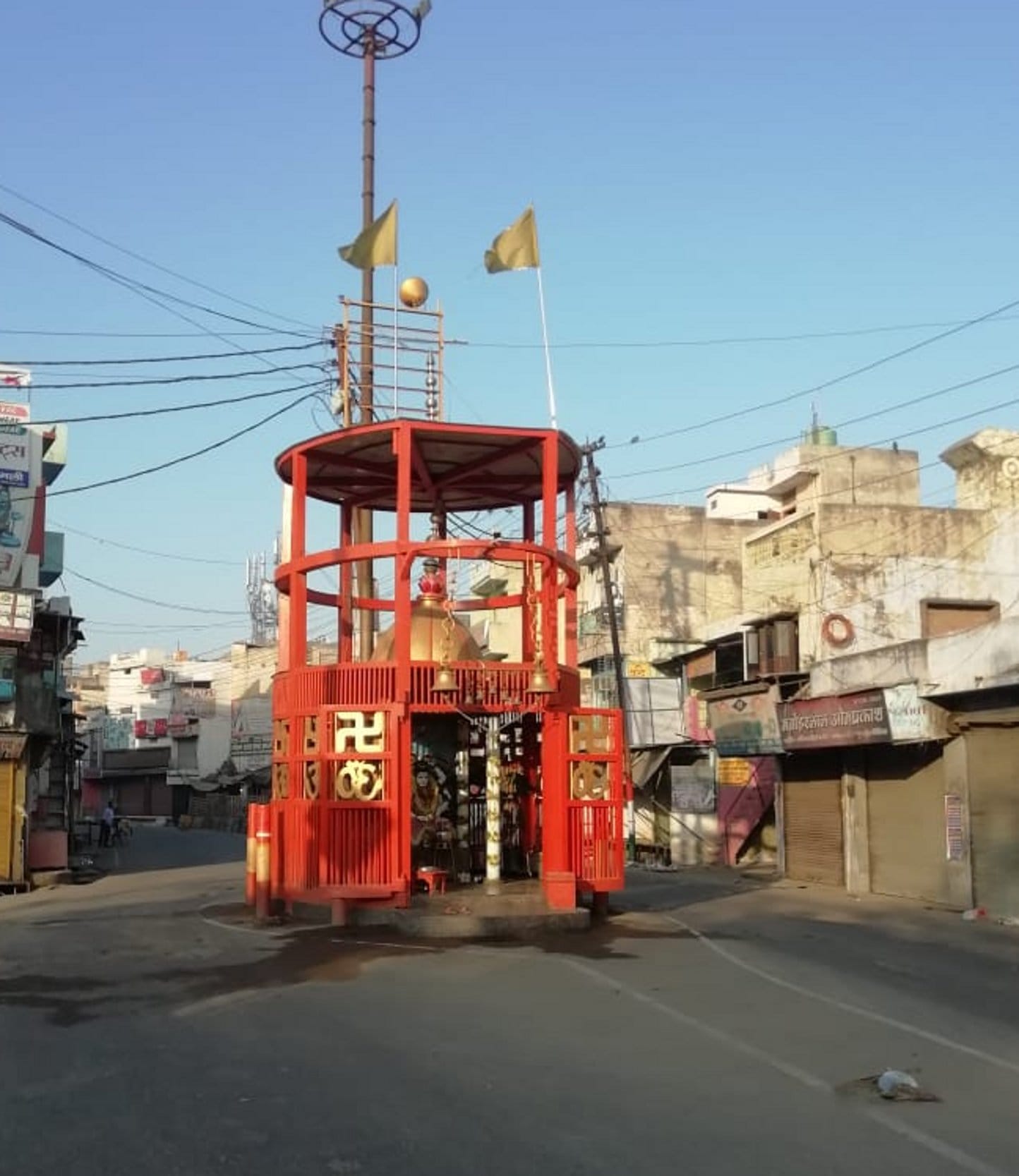 शामली सुनसान पडा शिव चौक शामली सुनसान पडा शिव चौक