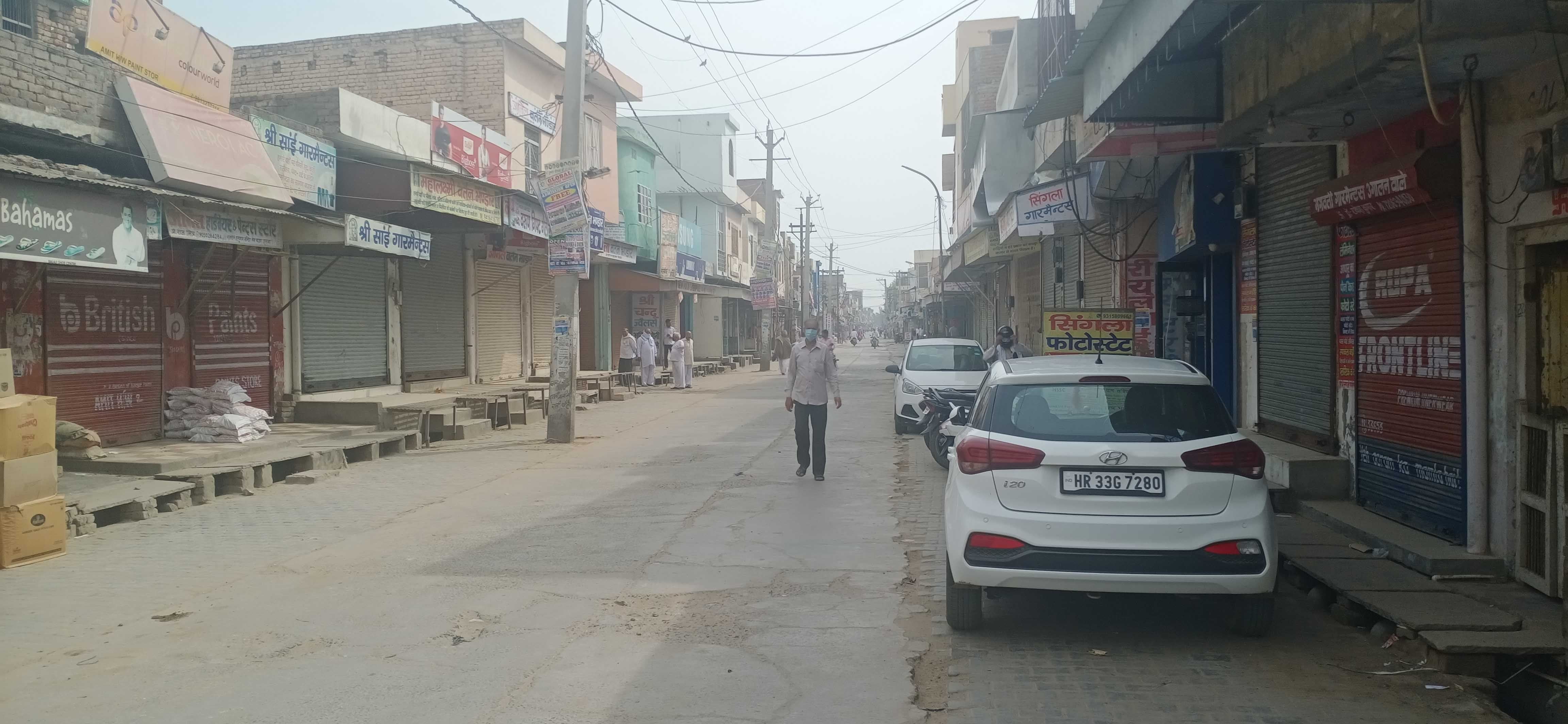 लॉकडाउन के बाद सुनसान पड़ा जुलाना कस्बा। लॉकडाउन के बाद सुनसान पड़ा जुलाना कस्बा।