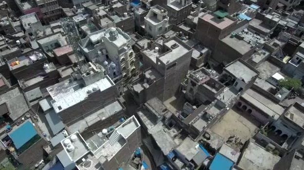ड्रोन कैमरे के माध्यम से सीलिंग इलाके की ली गई तस्वीर ड्रोन कैमरे के माध्यम से सीलिंग इलाके की ली गई तस्वीर