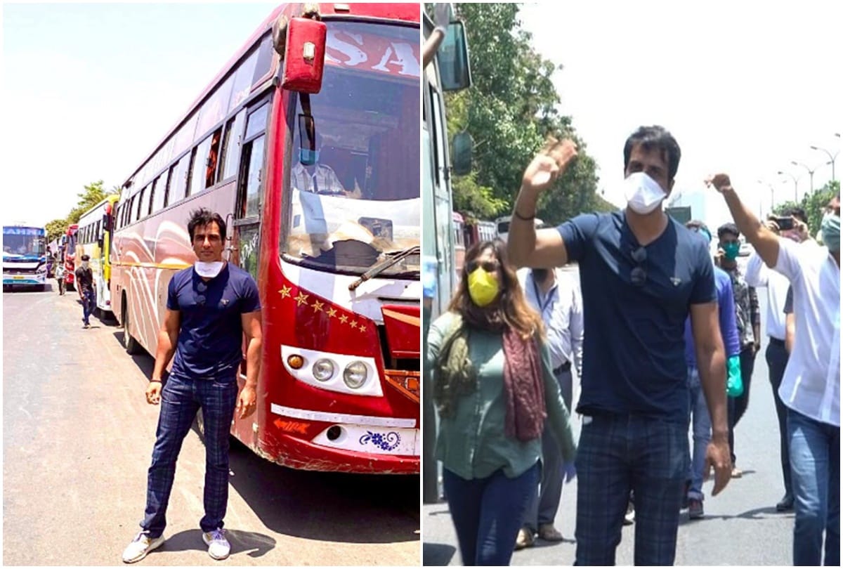 Sonu Sood Arranged Buses For Migrants Stuck In Mumbai During ...