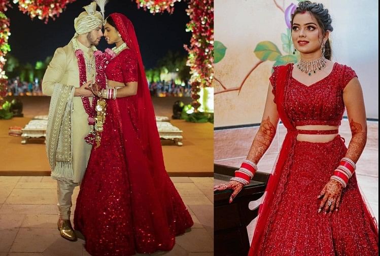 priyanka chopra's wedding lehenga