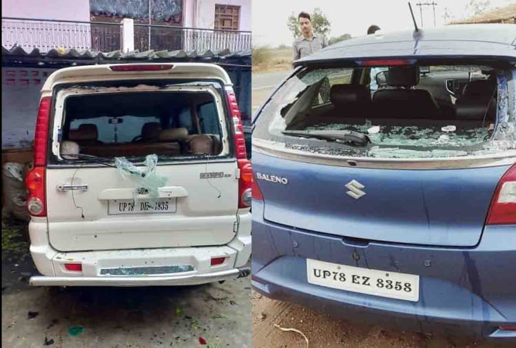 टूटे कारों के सीसे