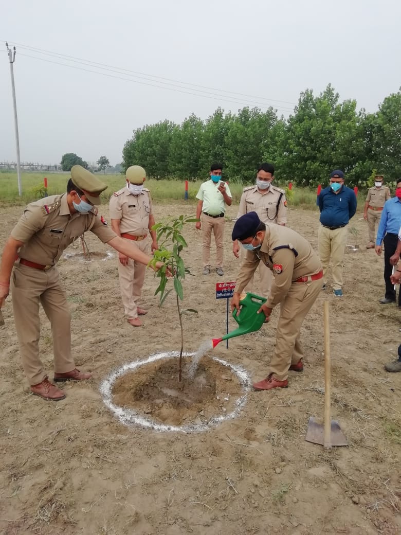 अमर उजाला और राष्ट्रीय सेवा योजना कार्यक्रम की मुहिम के तहत शामली पुलिस लाइन में पौधा रोपित करते अमर उजाला और राष्ट्रीय सेवा योजना कार्यक्रम की मुहिम के तहत शामली पुलिस लाइन में पौधा रोपित करते