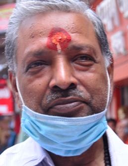एसडी मार्केट का दुकानदार योगेश सिंघल भगतजी। एसडी मार्केट का दुकानदार योगेश सिंघल भगतजी।