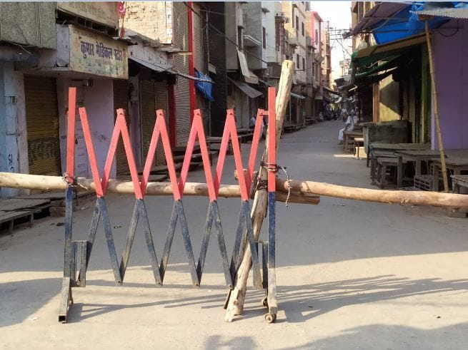 बंद के दौरान कसबे के नायागंज बाजार में छाया सन्नाटा। बंद के दौरान कसबे के नायागंज बाजार में छाया सन्नाटा।