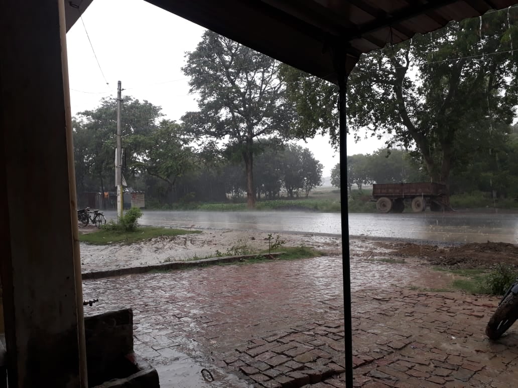 रानी की सराय में दोपहर बाद जमकर बारिश हुई। रानी की सराय में दोपहर बाद जमकर बारिश हुई।