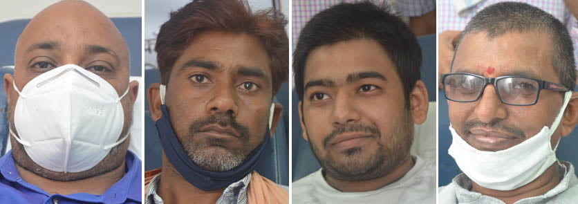 निशांत, मनोज, मयंक, पंकज। निशांत, मनोज, मयंक, पंकज।