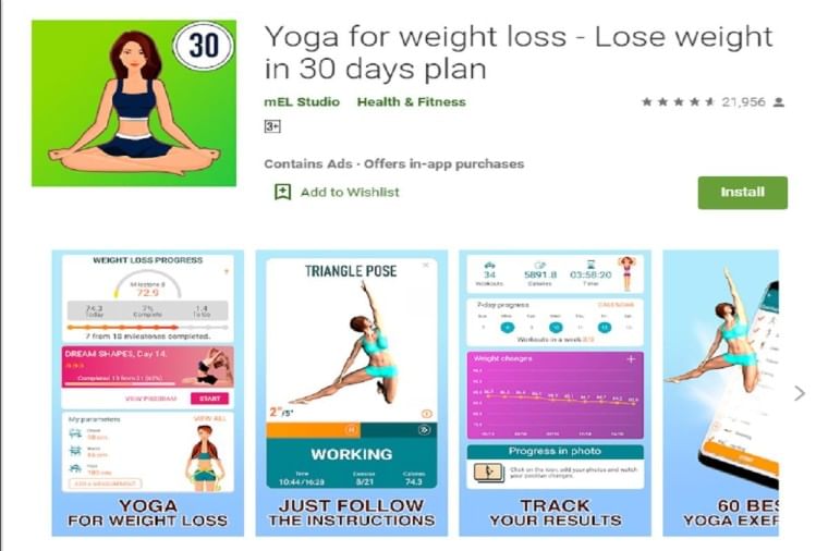best yoga app for weight loss beginners typing