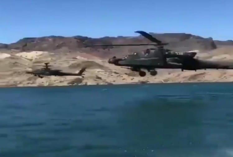 अपाचे हेलीकॉप्टर से की जा रही पैंगोंग की निगरानी