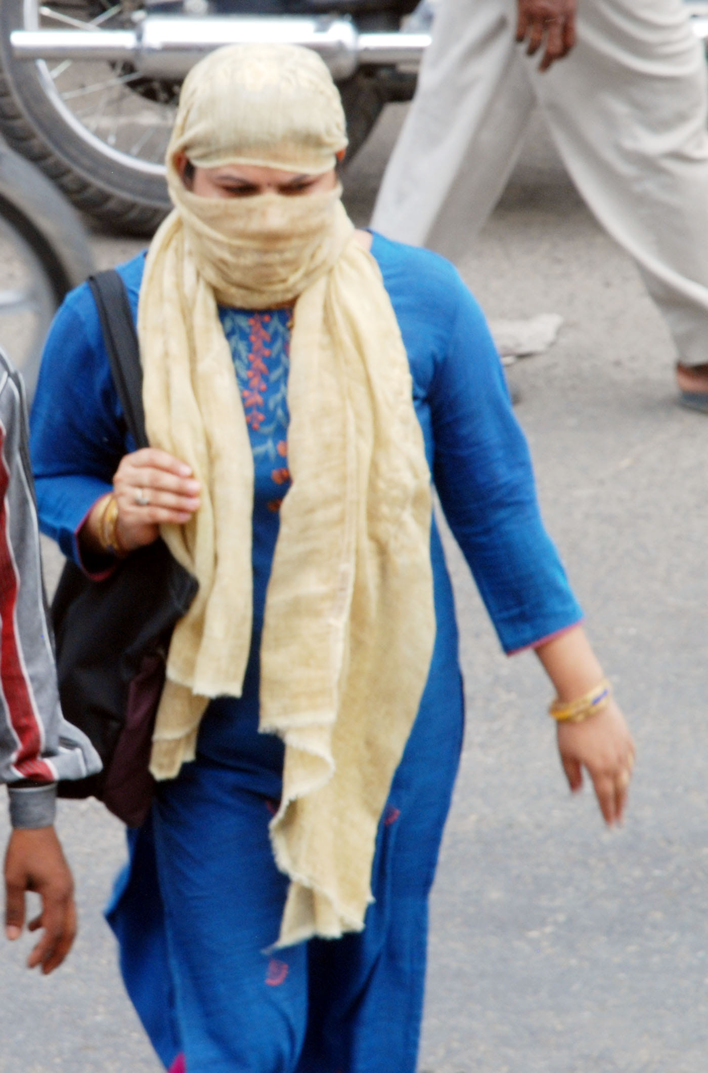 कपड़ा लपेटकर गुजरती महिला कपड़ा लपेटकर गुजरती महिला