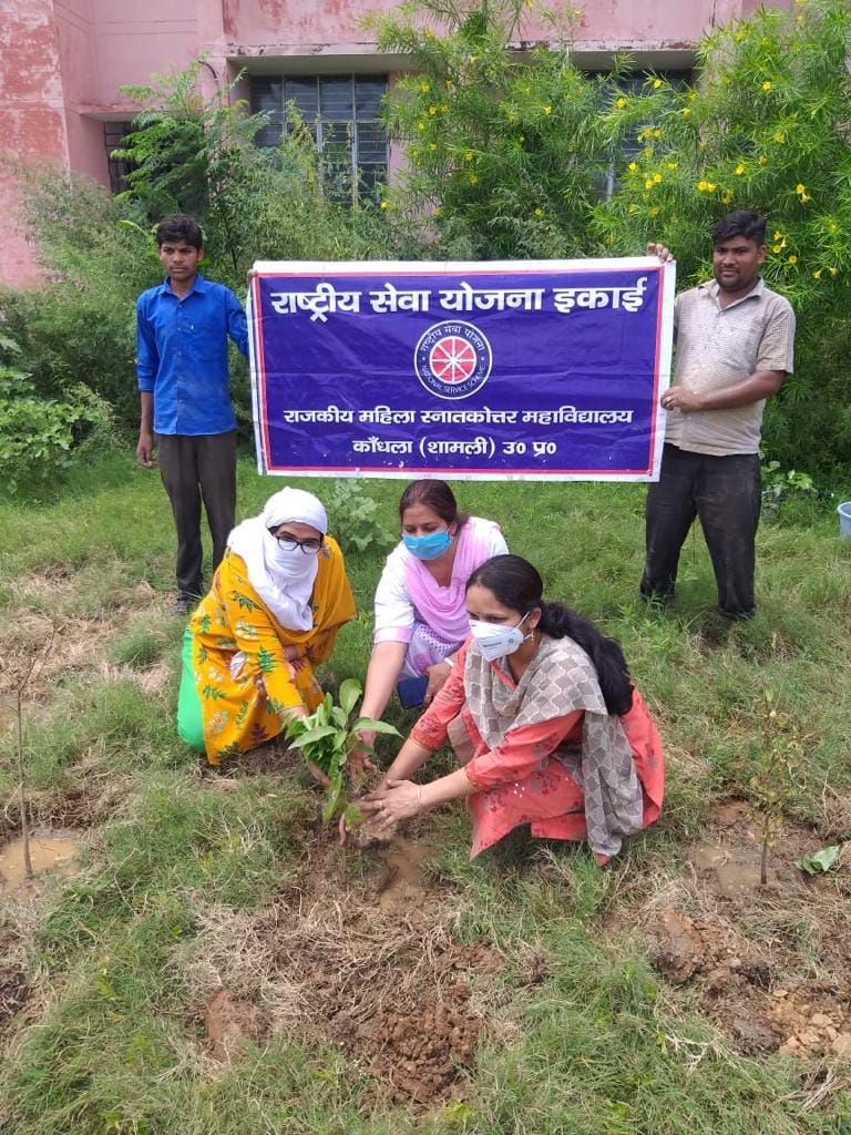 ांधला के राजकीय महिला महाविद्यालय में वृक्षारोपण करती महाविद्यालय की स्टाफ ांधला के राजकीय महिला महाविद्यालय में वृक्षारोपण करती महाविद्यालय की स्टाफ
