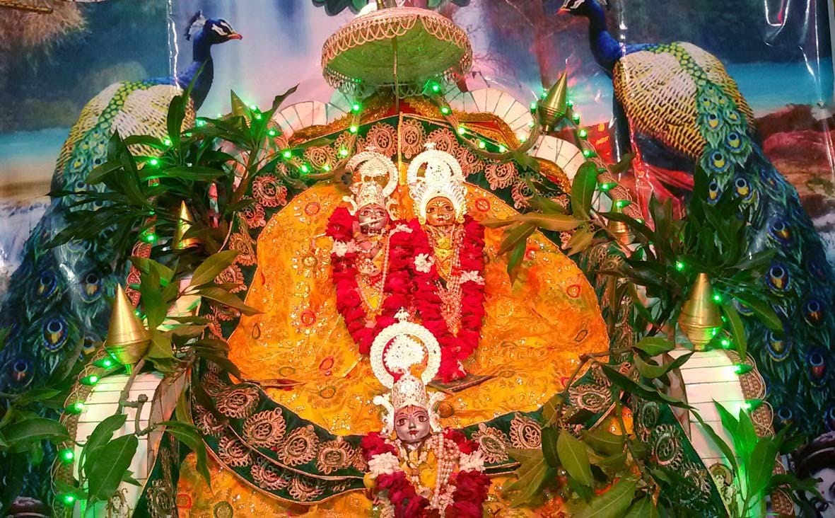 भगवान मुरलीमनोहर महाराज की नयनाभिराम झांकी