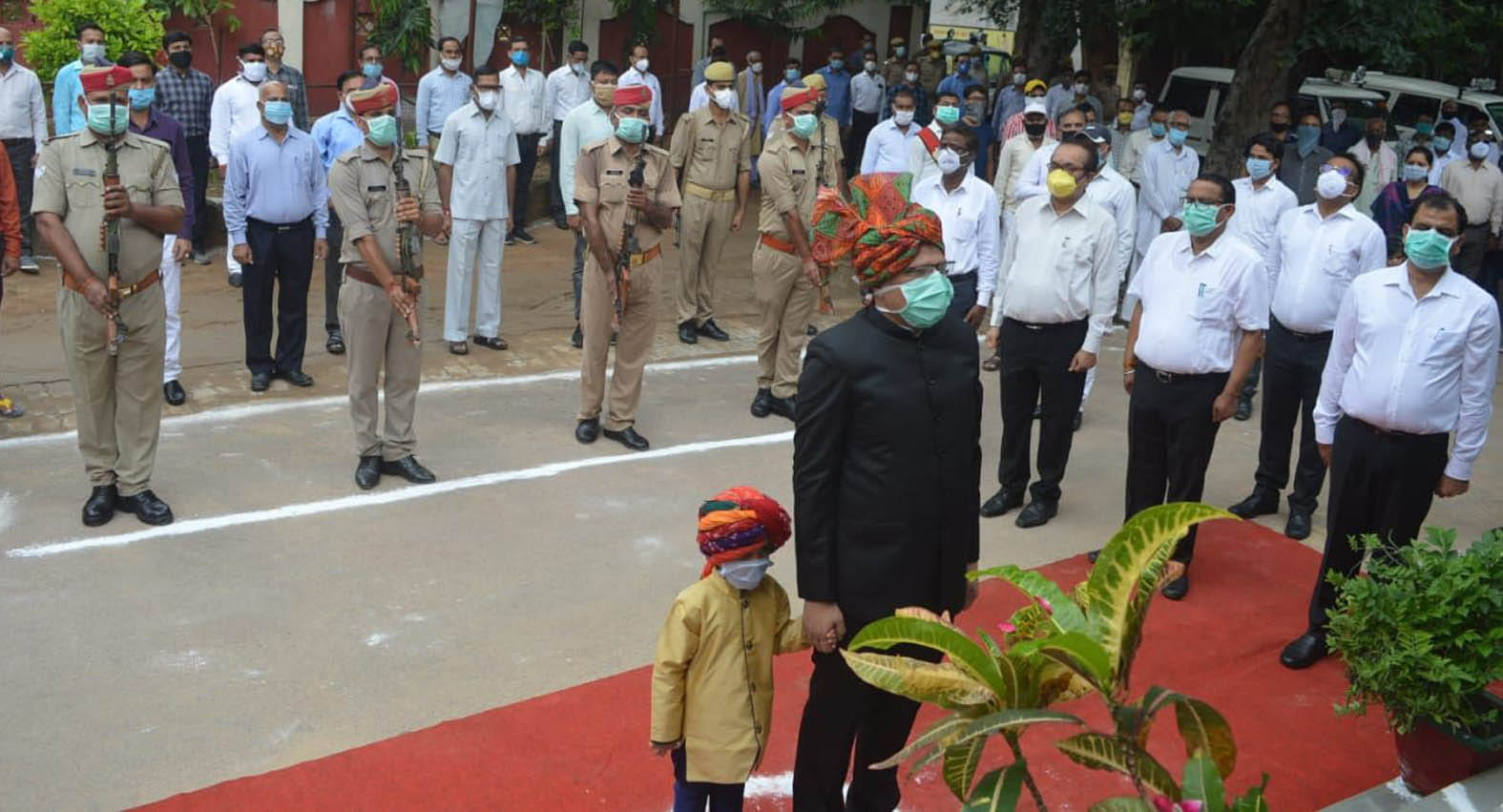 Flag hoisting in offices and educational institutions
