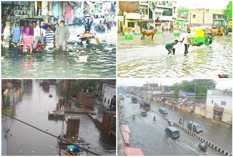 एक घंटे की बारिश में शहर का हुआ ये हाल