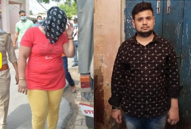 देह व्यापार गिरोह की सरगना और पकड़ा गया आरोपी नितिन प्रजापति