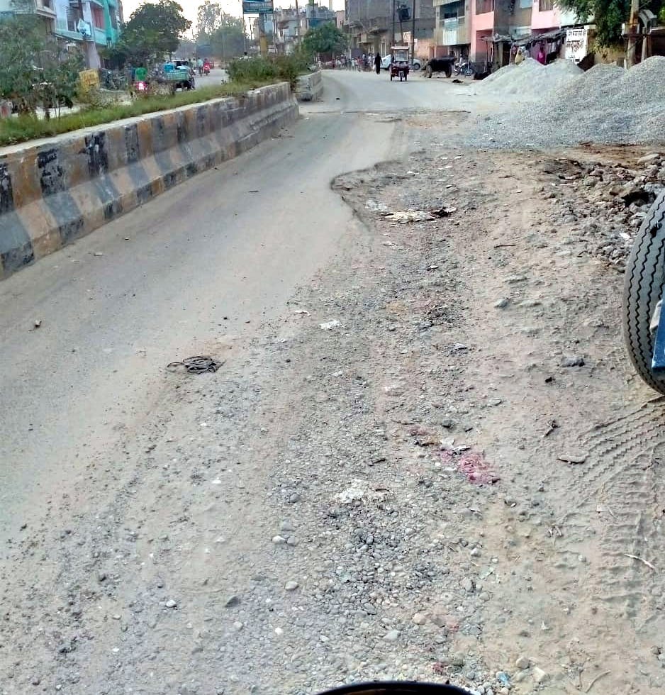 कांधला की बदहाल सडक