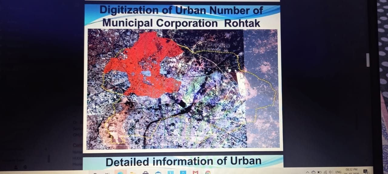 नगर निगम की जियो लैब द्वारा तैयार किया शहर के लालडोरे एरिया का नक्शा। नगर निगम की जियो लैब द्वारा तैयार किया शहर के लालडोरे एरिया का नक्शा।