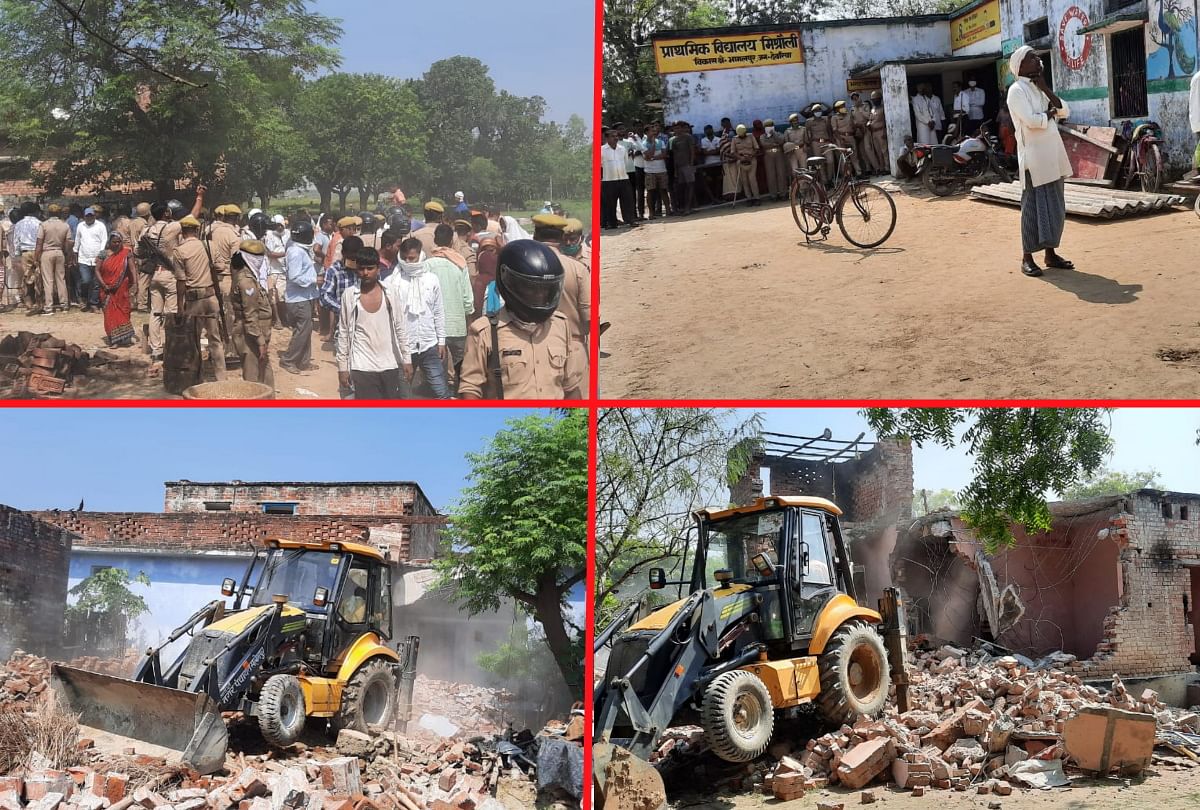 Administration Removed Possession From Gram Sabha Land In Deoria -  तस्वीरें: अवैध कब्जे की जमीन पर चला प्रशासन का बुलडोजर, बदहवास महिलाओं ने  कहा- सिर से उठ गया साया - Amar Ujala