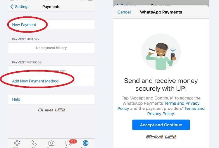 how to send money through whatsapp pay