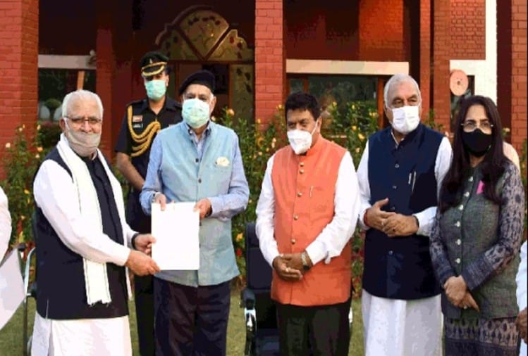 बदनौर के पास पहुंचा सर्वदलीय प्रतिनिधिमंडल